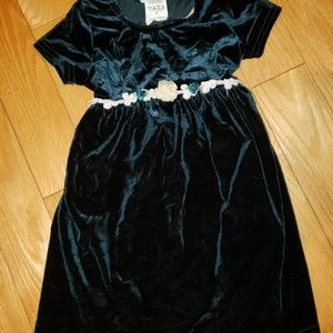 4t emerald green velvet dress